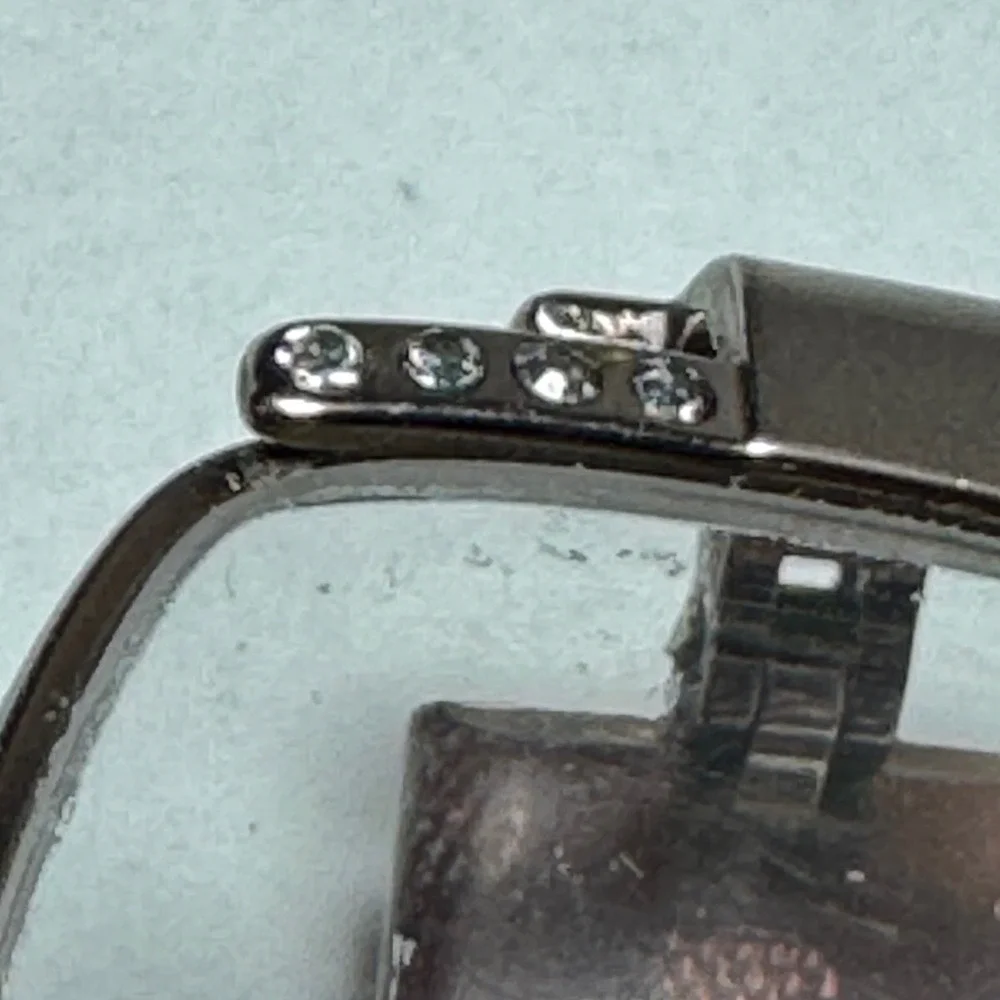 Versace 1090-B Brown Glitter Rhinestone Semi Rimless Eyeglass Frames 50-18-130